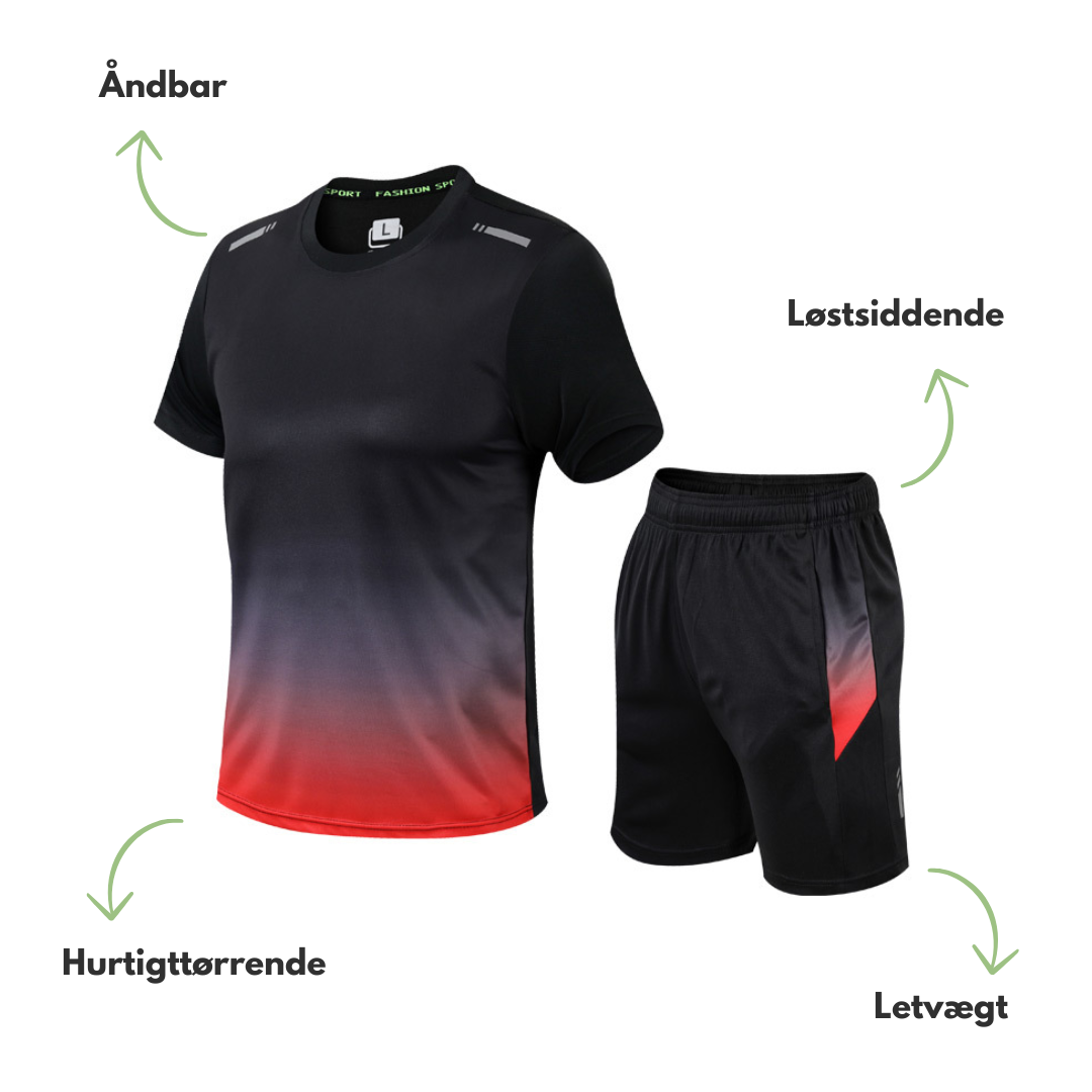 Herre sportsett – pustende & hurtigtørkende