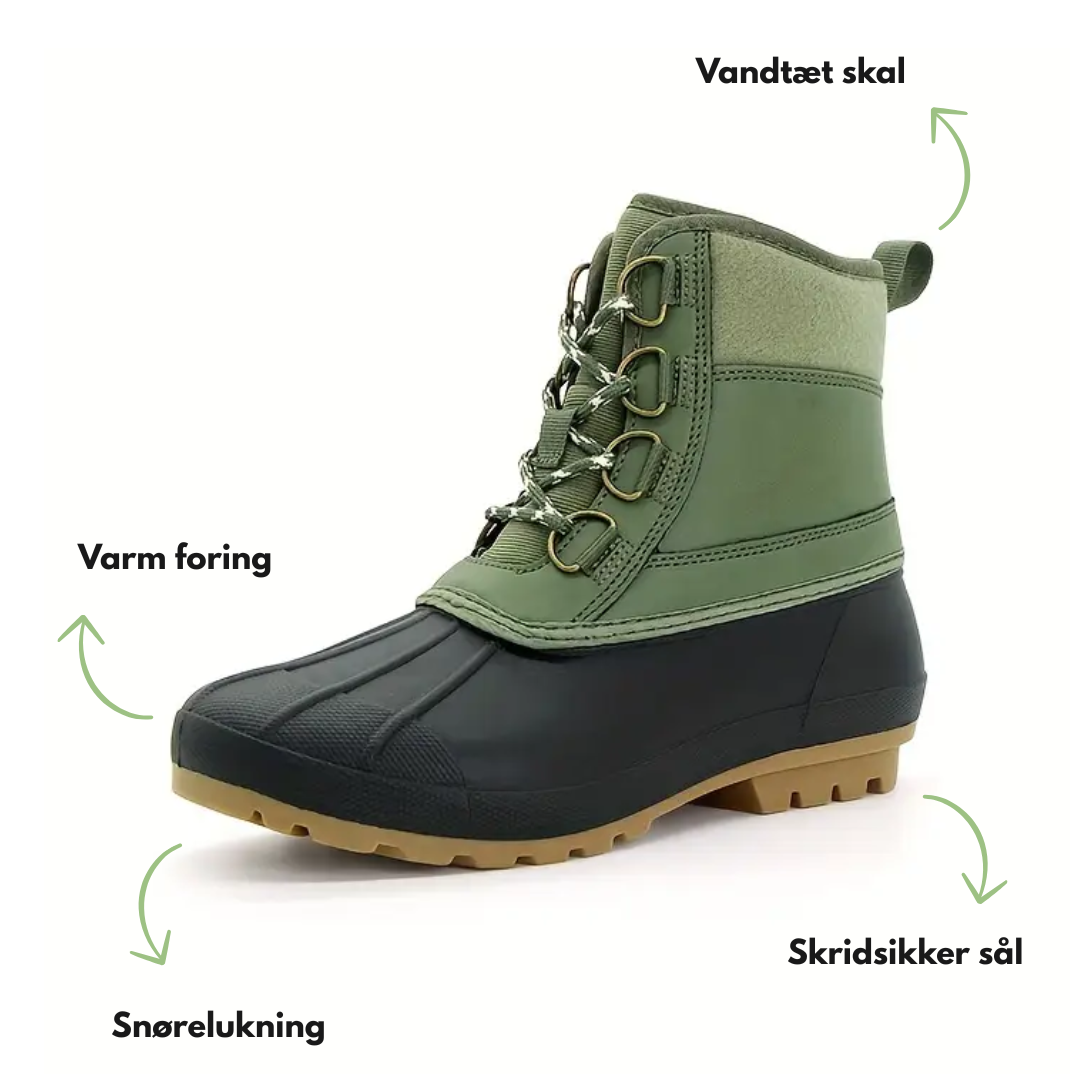 Dame Vinterstøvler – Halvhøje – Outdoor Snørestøvler
