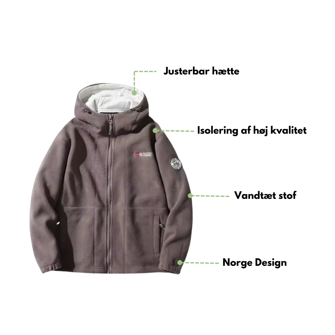 Polar Fleece Heren Jack - Vinter - Capuchon