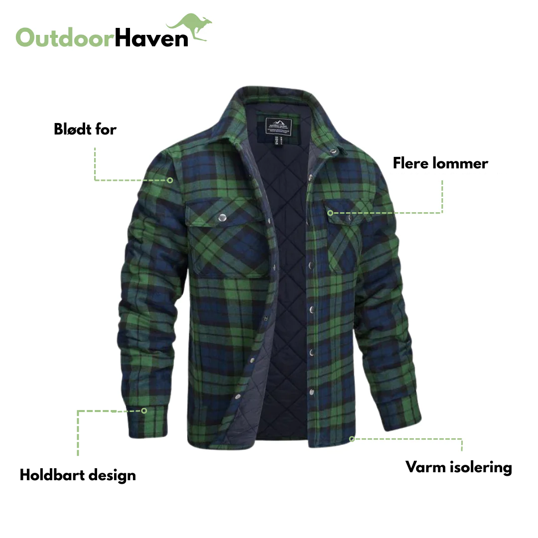 Skovmandsjakke – Foret & Holdbar – Efterår/Vinter – Ideel til Udendørsarbejde