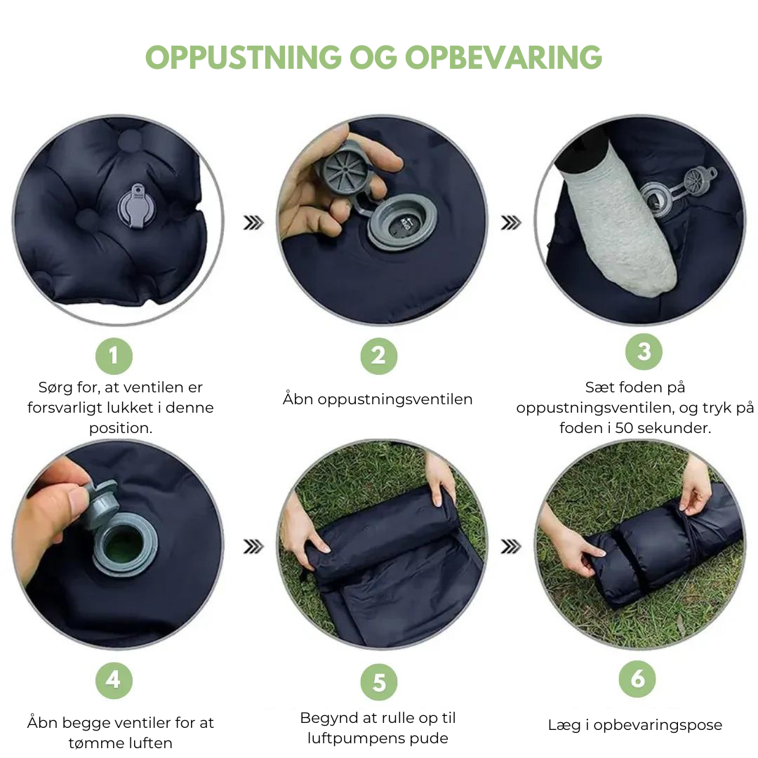 Dobbelt oppustelig madras - luftmadras