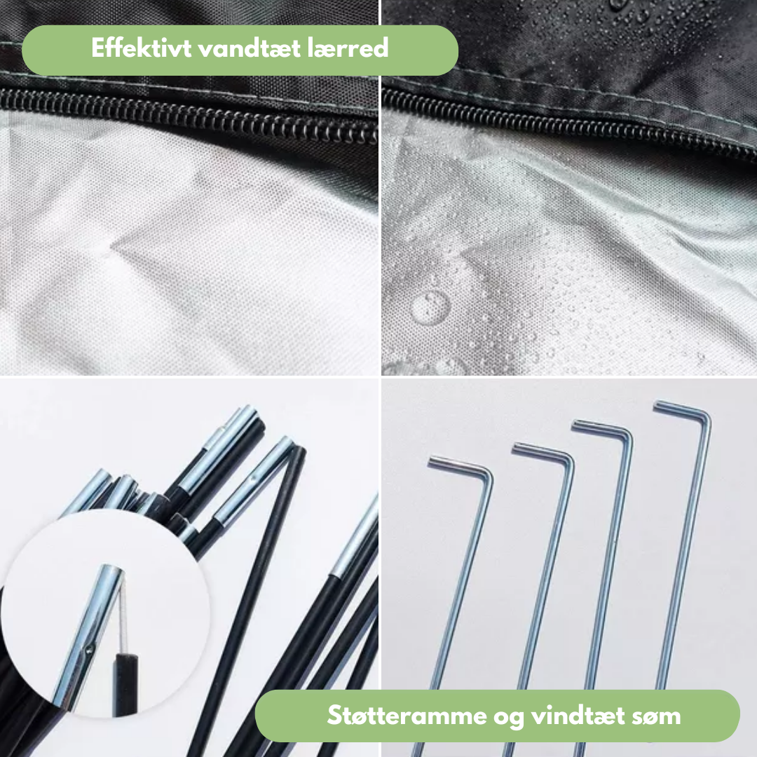 Cykeltelt - 2 cykler - Cykelopbevaring