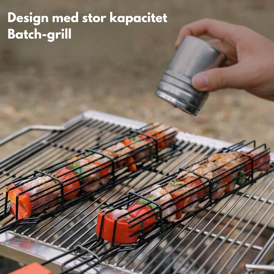 Grillkurv - Kebabspyd - Grønnsaksspyd