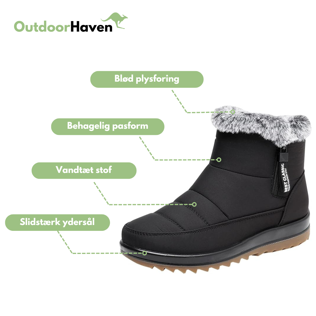 Polstrede damestøvler - vandtætte - efterår og vinter