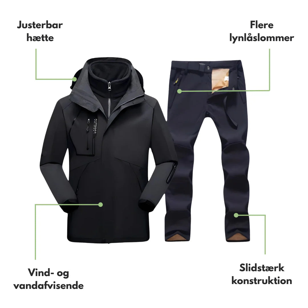 Herre Softshell Sett – Outdoor Jakke – Turbukser