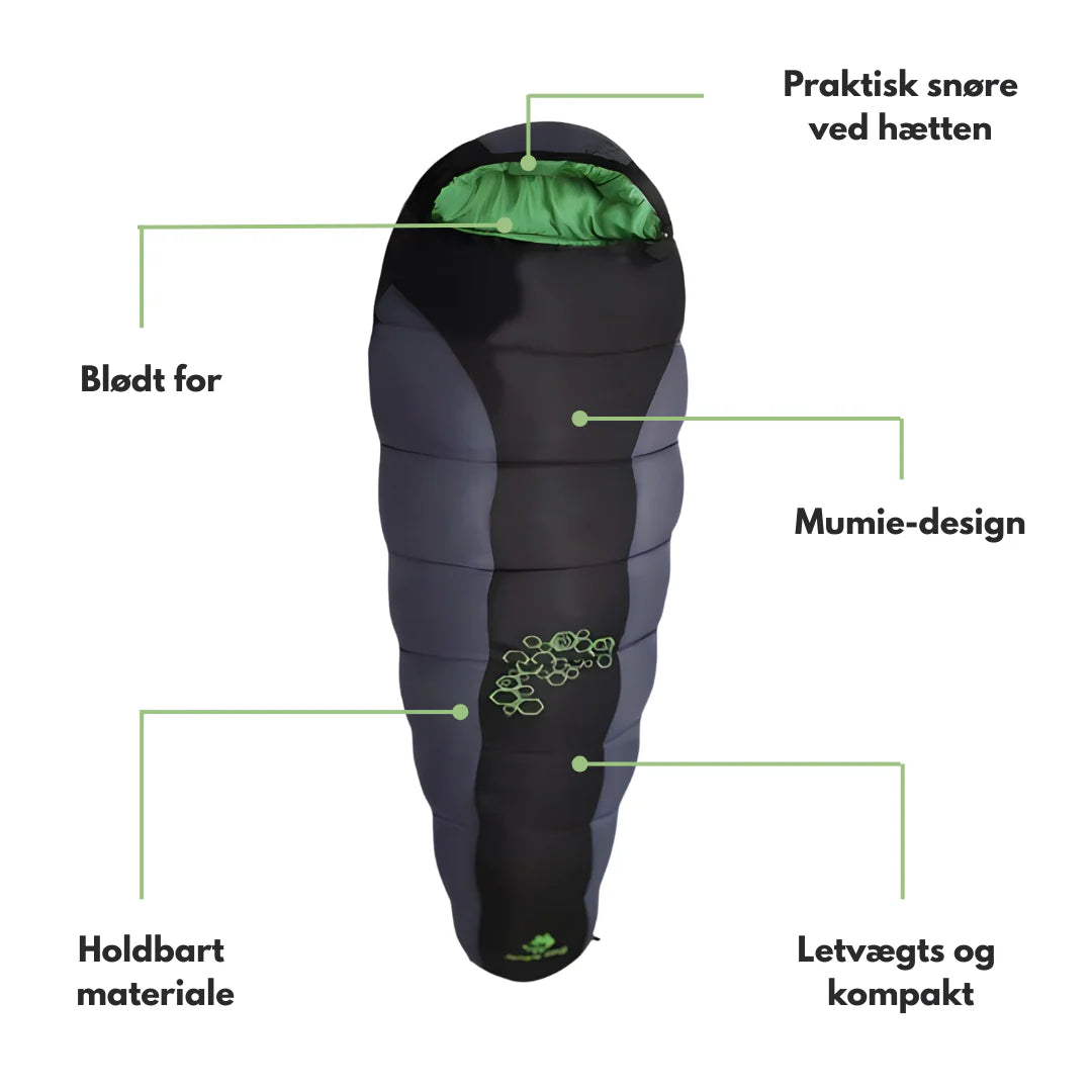 Mumie Sovepose – Lettvekt – Outdoor Camping