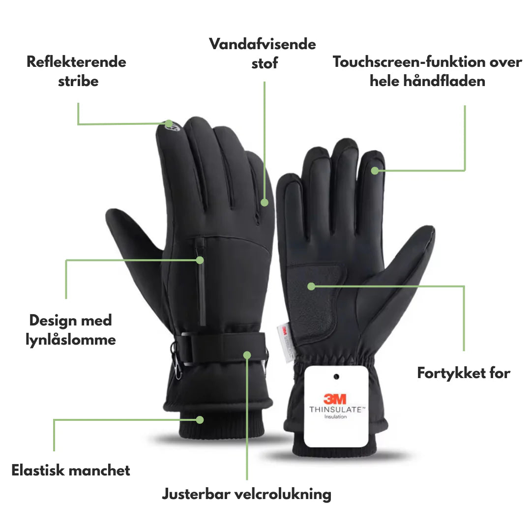 Herre Hansker – Vanntette Varme – Vinter Outdoor