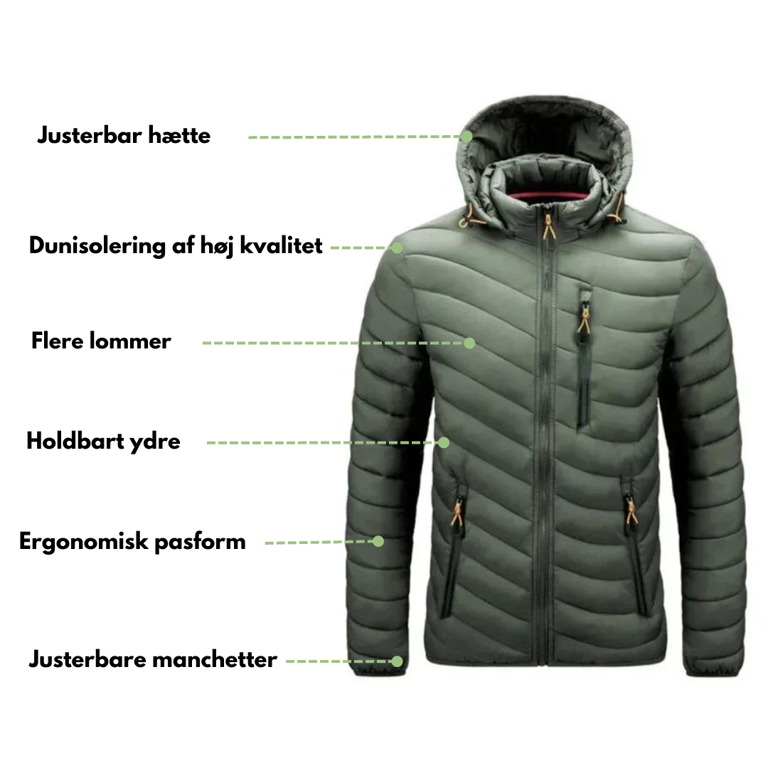 Dunjakke - Vandafvisende - Efterår og Vinter