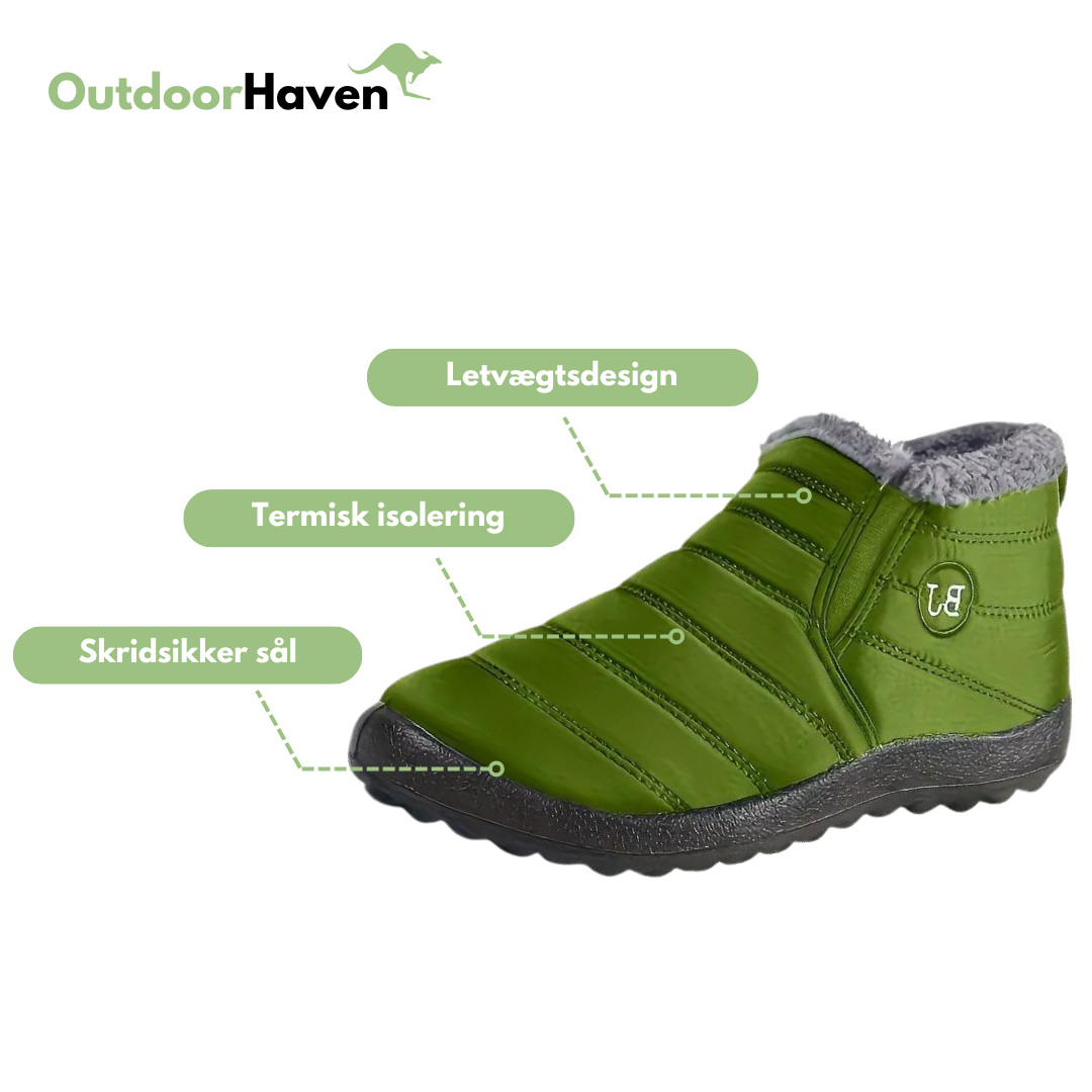 Polstrede snesko til kvinder - lavt design - vinter