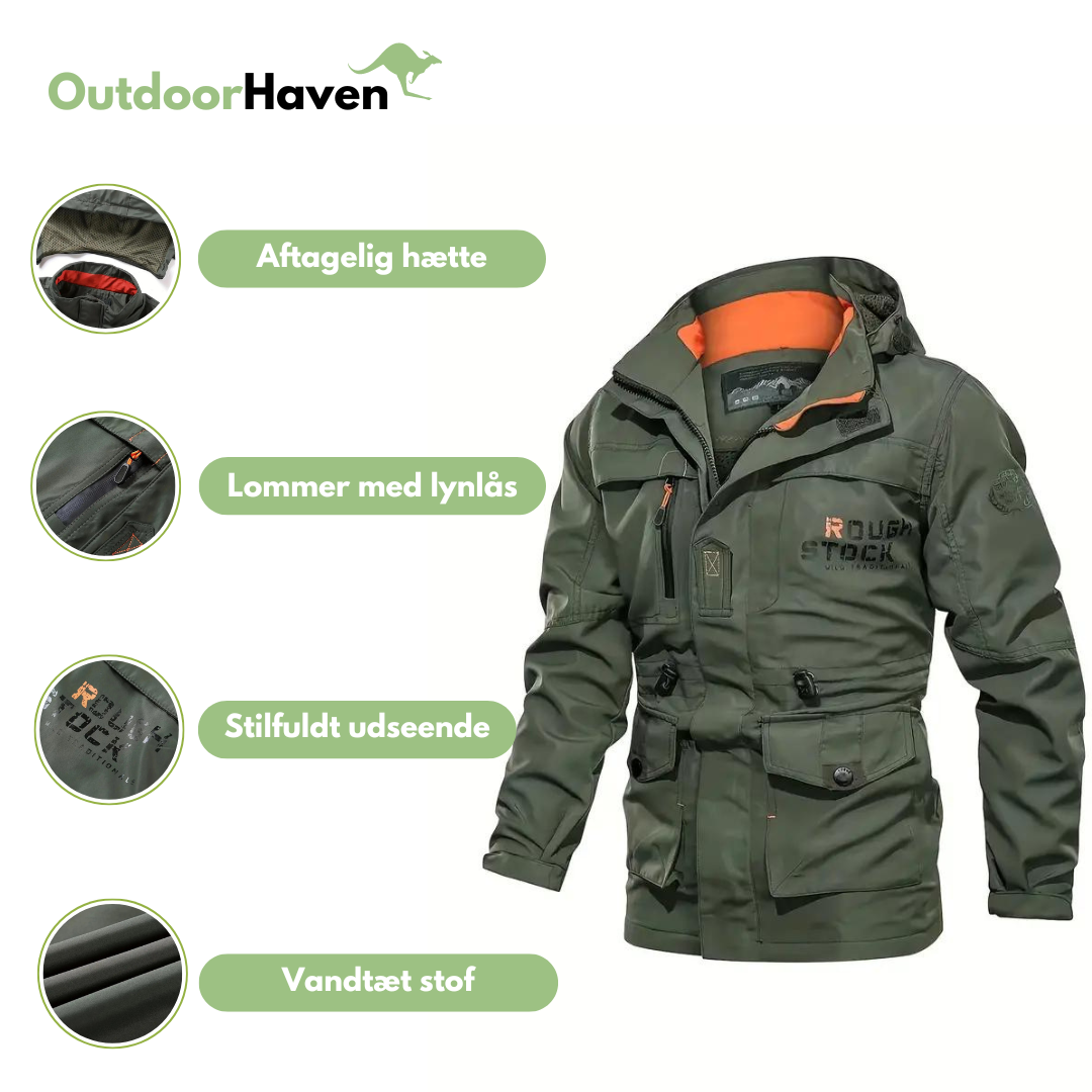 Udendørs jakke til mænd - vindtæt - efterår