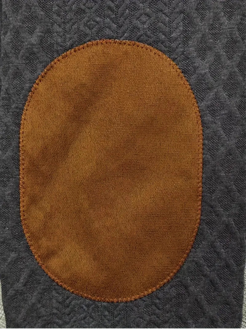 Udendørs Strikket Sweater med Lapper