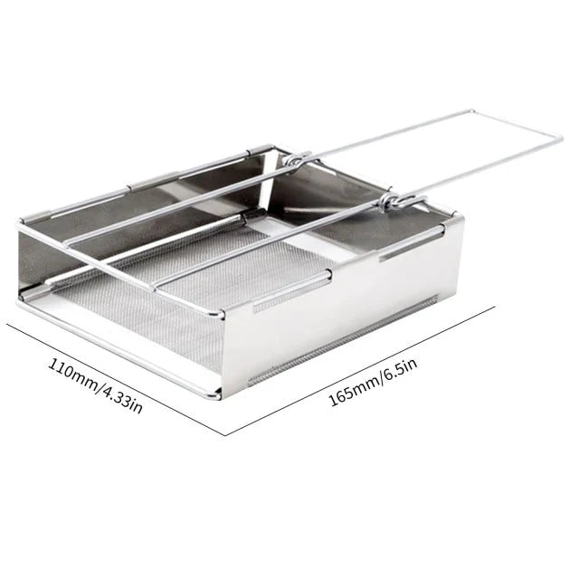 Foldbar Brændeovn i Rustfrit stål - Camping