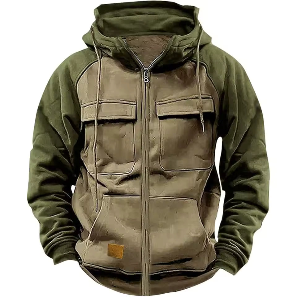 Fleece Jakke – Foret Hoodie – Varm til Herrer