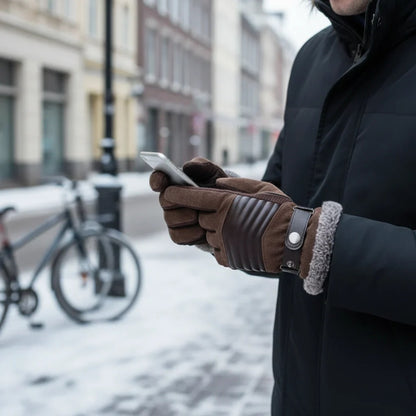 Handsker Herre - Vinterhandsker med Foer - Touch Fingerspidser – 6
