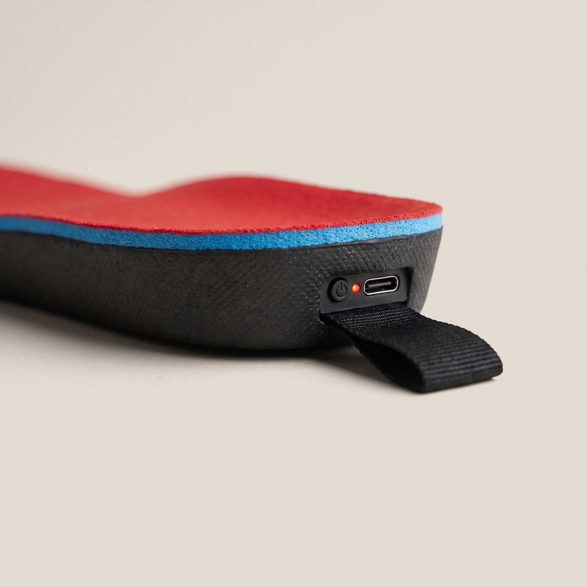 Varmesåler med Batteri – batteri og USB-C ved hælen