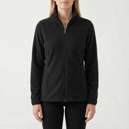 Overgangsjakke dame dobbeltbørstet fleece, billede 6
