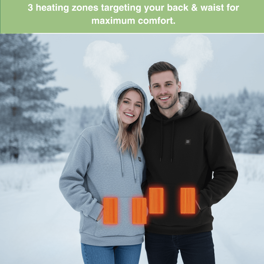 Heated hoodie powerbank i mavelomme