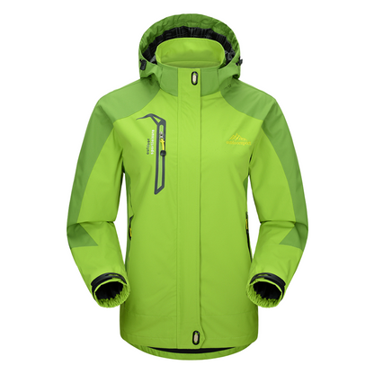 Softshell jakke dame i lilla set bagfra