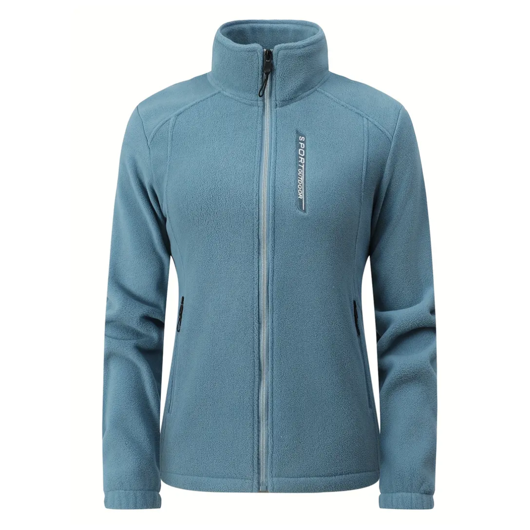 Dame outdoor fleecejakke – varm foret – efterår & vinter
