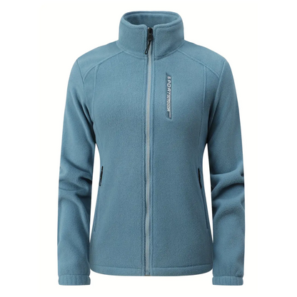 Dame outdoor fleecejakke – varm foret – efterår & vinter