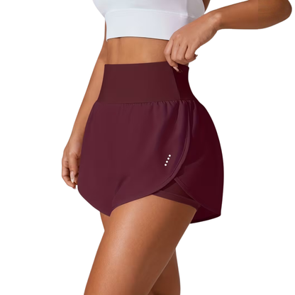Dame Sportsshorts – Bred Linning – Indbygget Indershorts