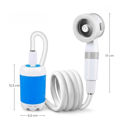 Bærbar Campingbruser Pumpe 5000mAh – Genopladelig – Komplet Sæt