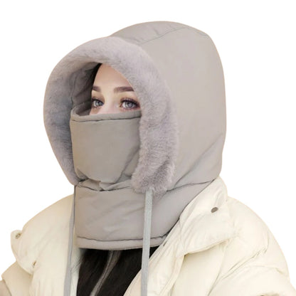 Balaclava Hue - Vinterhue med Plysfoer og Ansigtsbeskyttelse - Justerbar – 13