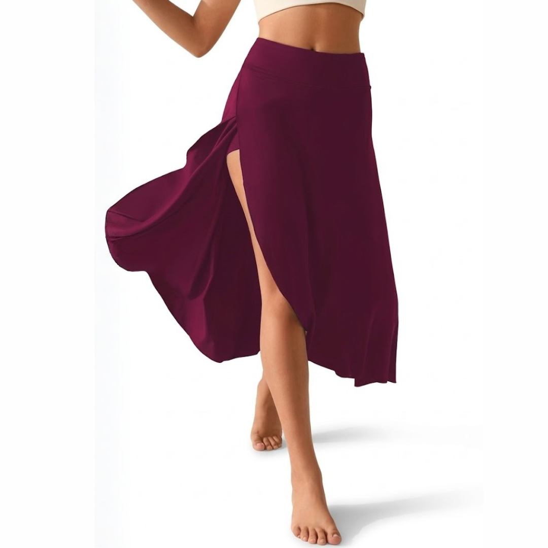 Dame Sportsnederdel – Asymmetrisk – Med Slids