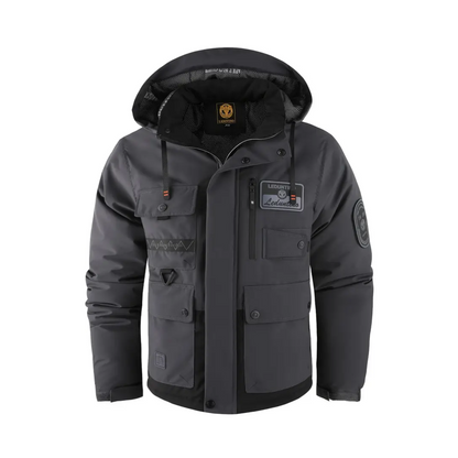 Herre Vatteret Outdoor Jakke – Aftagelig Hætte – Efterår & Vinter