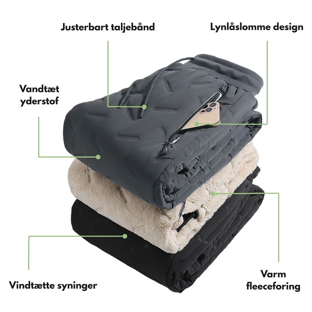Herre Termo Joggingbukser – Foret & Vandtæt – Vinter