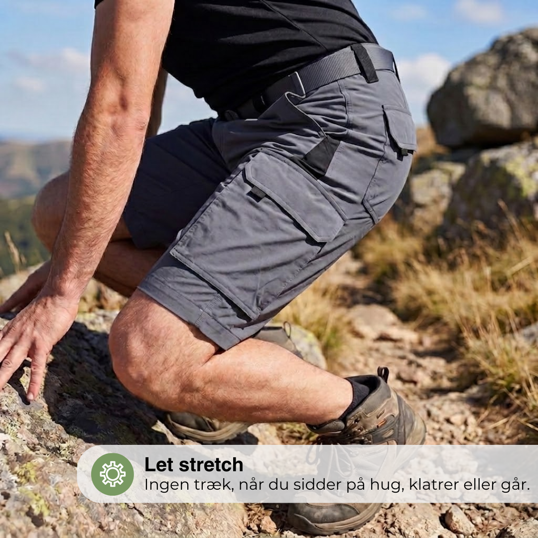 Herre Cargoshorts til Vandring – Stretch Shorts