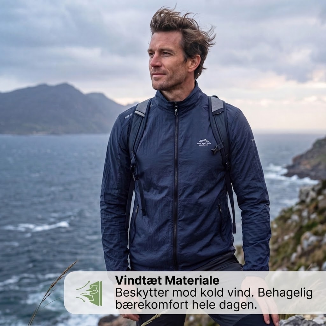Let UV-Beskyttelsesjakke til Herrer – Vindafvisende & Åndbar