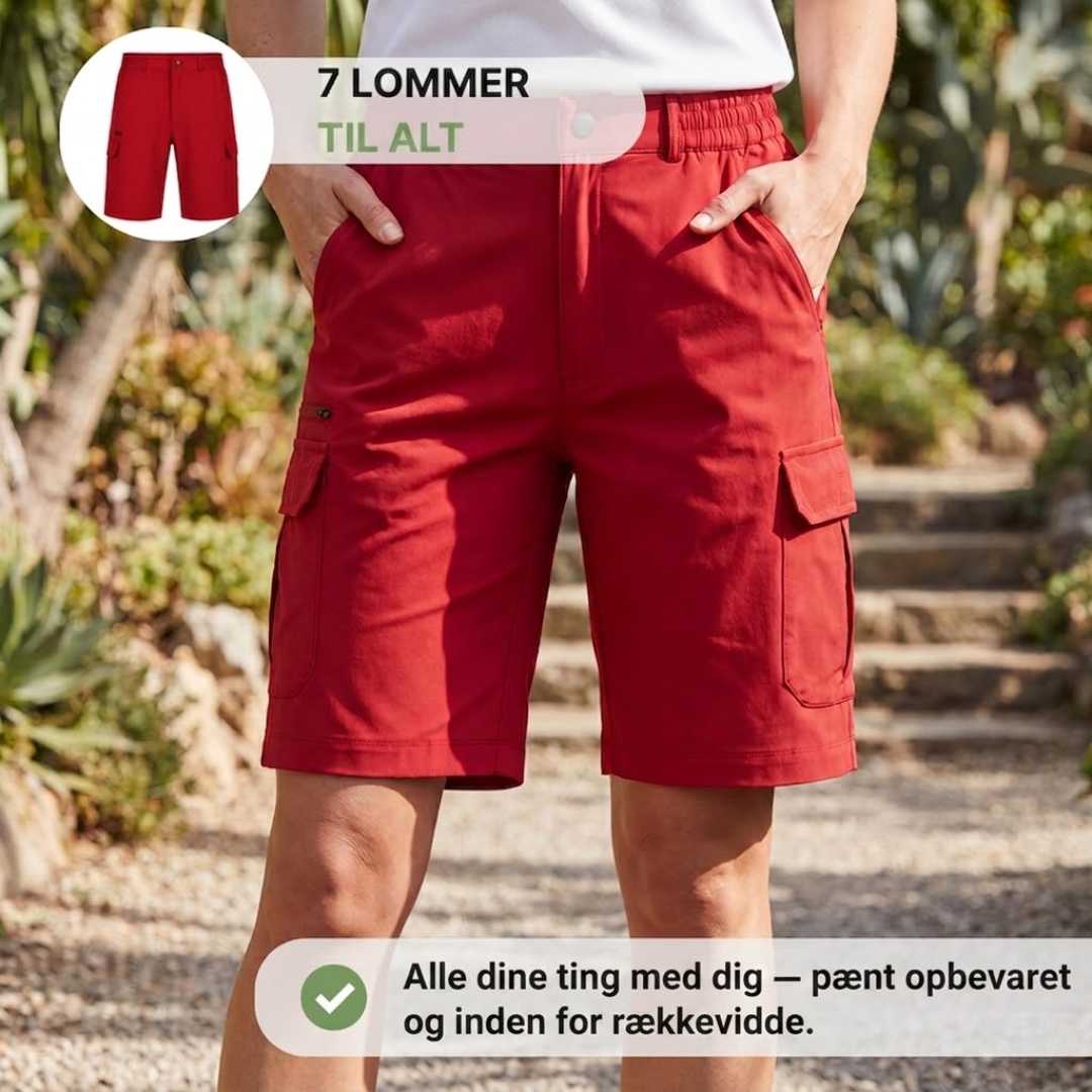 Dame Hiking Cargoshorts – Korte Shorts med Stretch og 7 Lommer