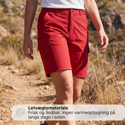 Dame Hiking Cargoshorts – Korte Shorts med Stretch og 7 Lommer
