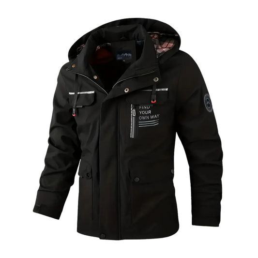 Herre softshell outdoorjakke – vindtæt & vandtæt – efterår