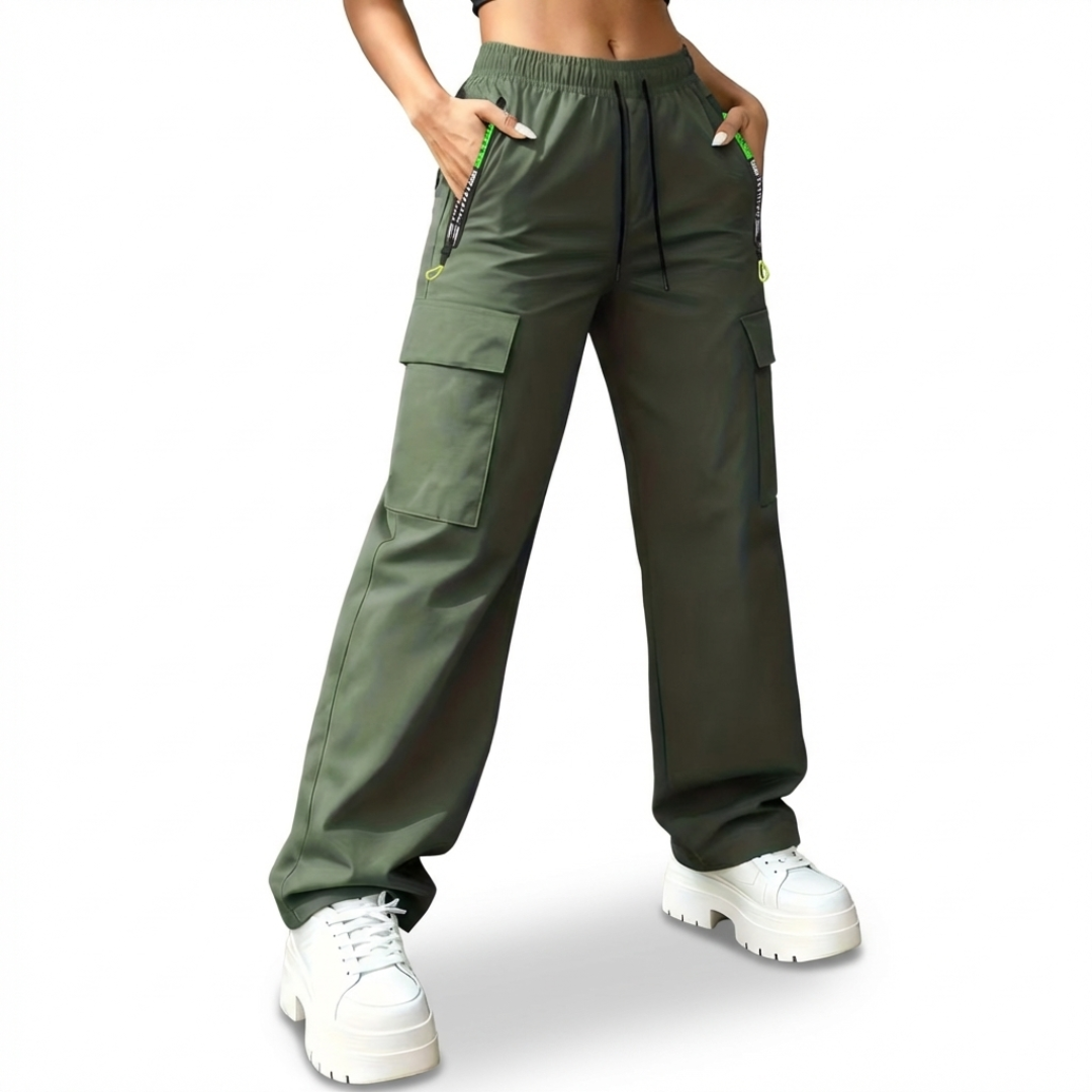Dame Cargo Bukser – Snøre i Taljen – Casual & Outdoor