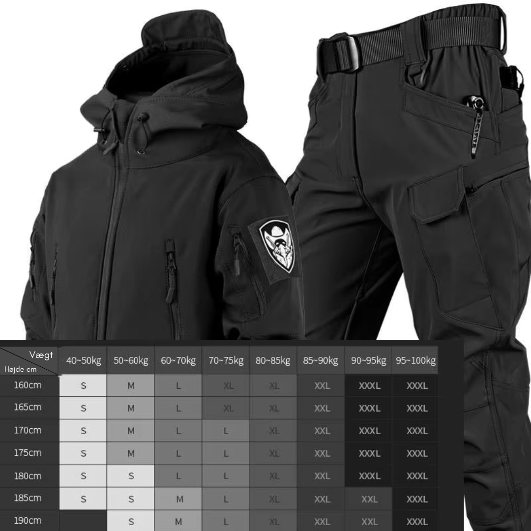 Militærtaktisk sæt – Jakke & Bukser – Softshell