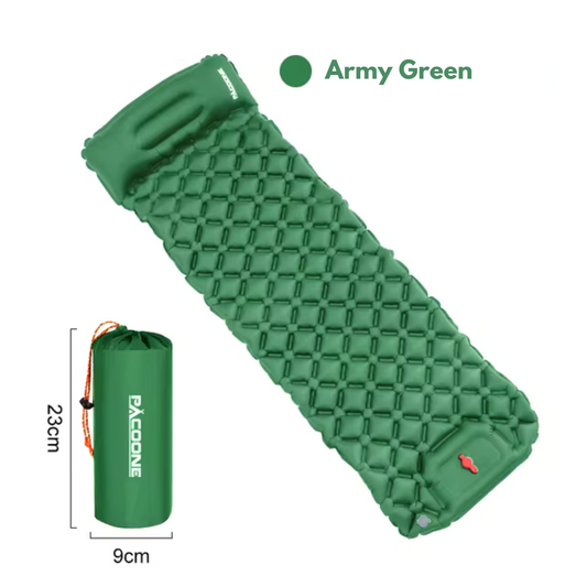 Udendørs nylon-soveunderlag - camping - indbygget pumpe