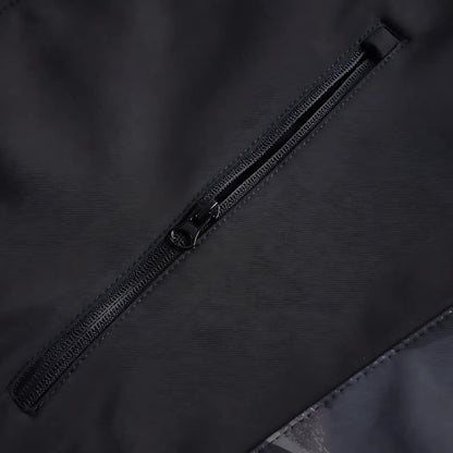 Softshell jakke herre sort camouflage stofdetalje