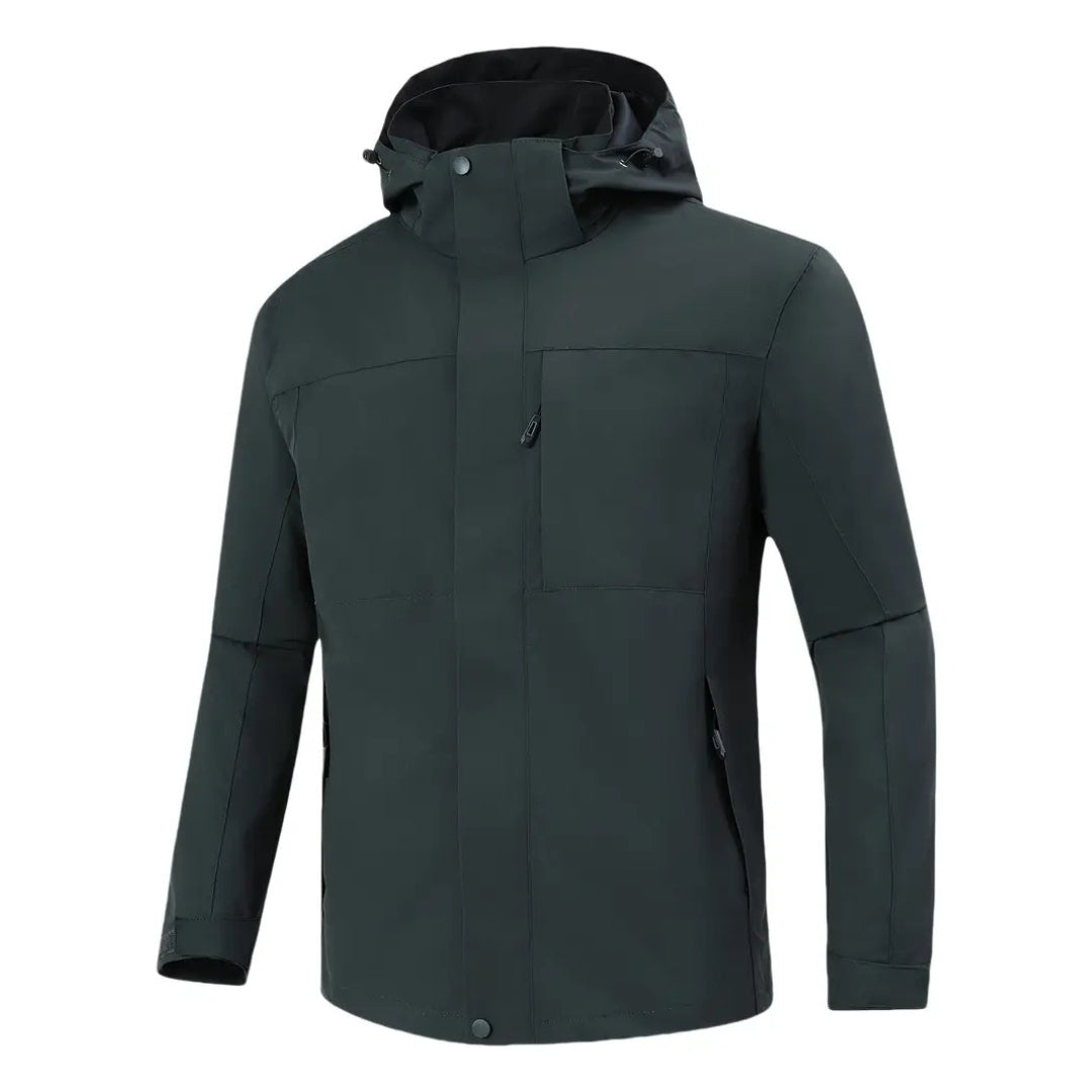 Herrejakke – Vandtæt – Med Hætte – Efterår