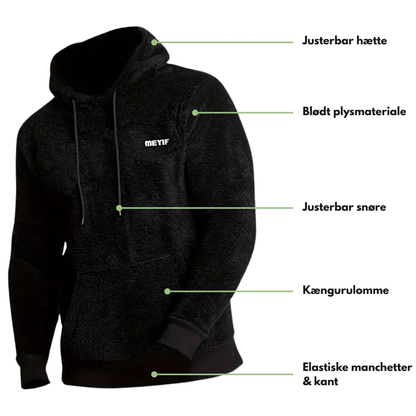 Herre Hoodie – Plysforet – Efterår & Vinter