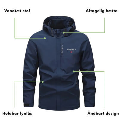 Letvægts Herre Outdoor Jakke – Åndbar & Holdbar – Efterår