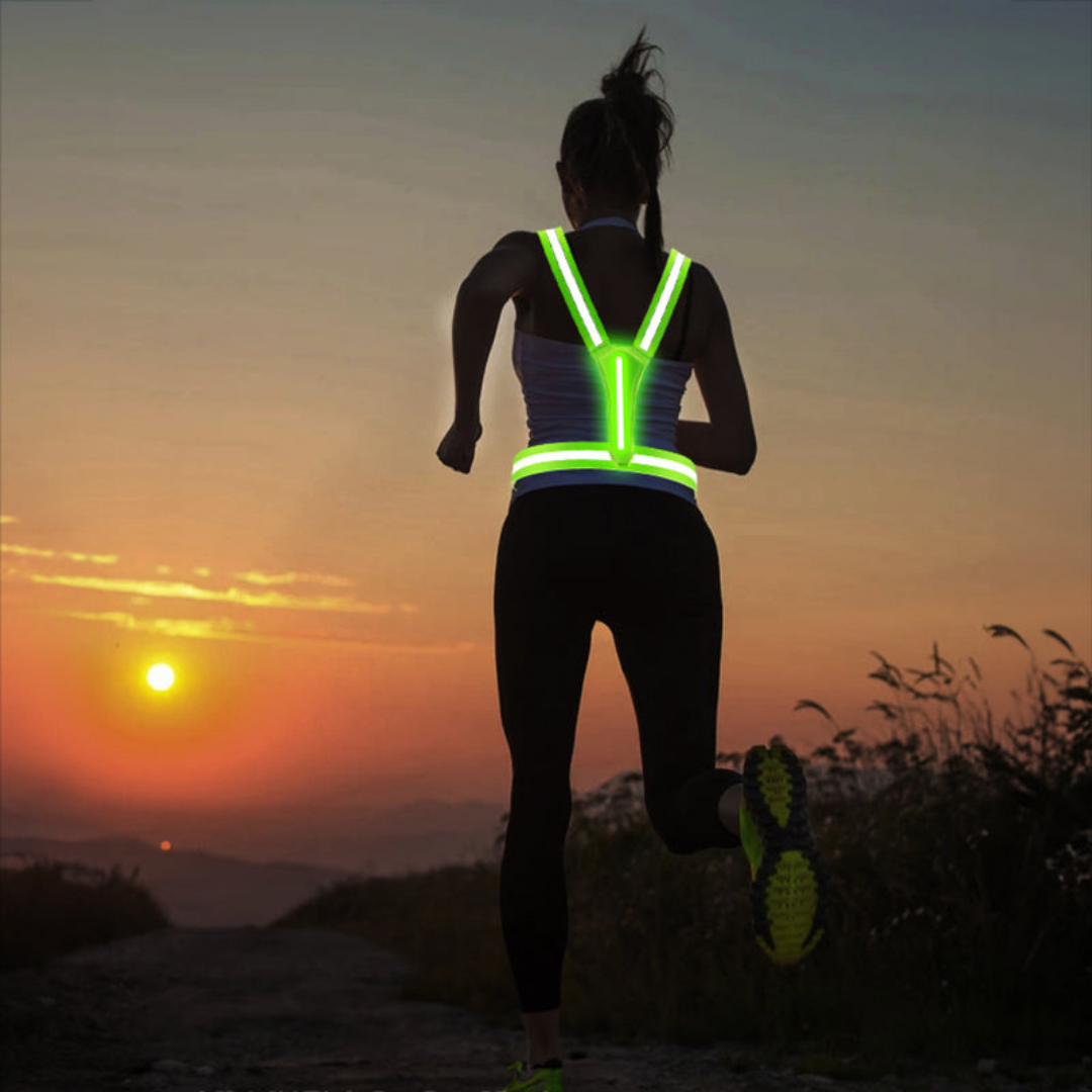 LED Sikkerhedsvest – Reflekterende – Løbevest