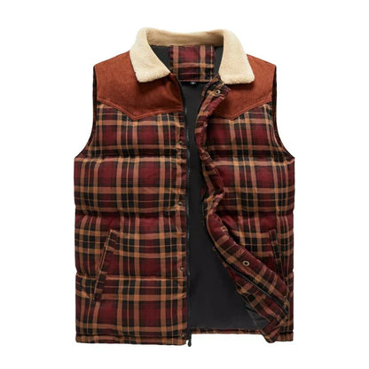 Outdoor Geruite Bodywarmer - Gevoerd - Herfst & Winter