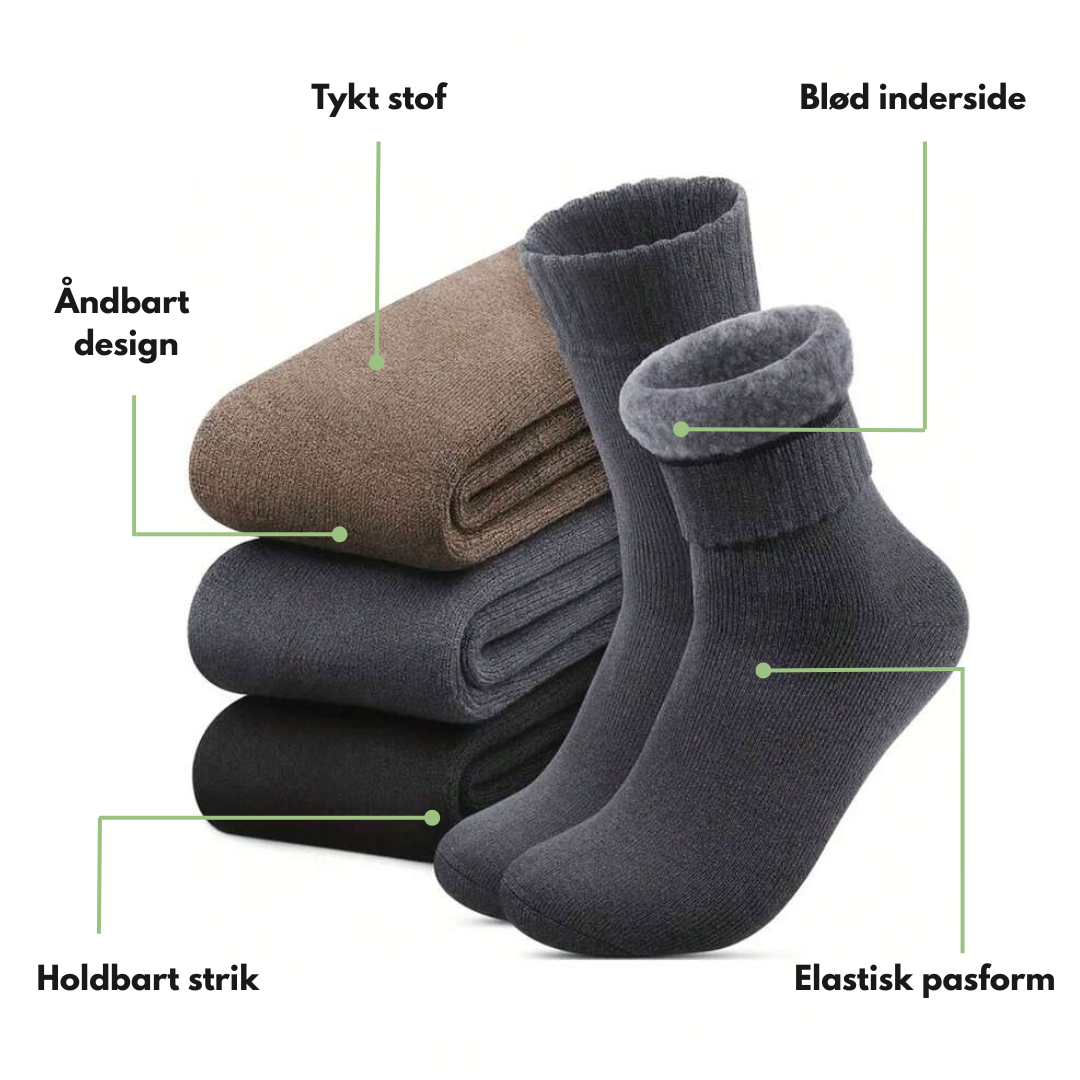 Termosokker – Blødt Plys – Foret