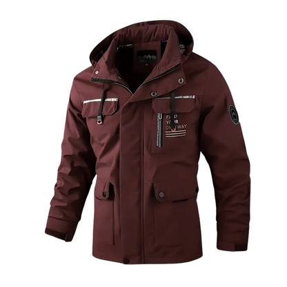 Herre softshell outdoorjakke – vindtæt & vandtæt – efterår