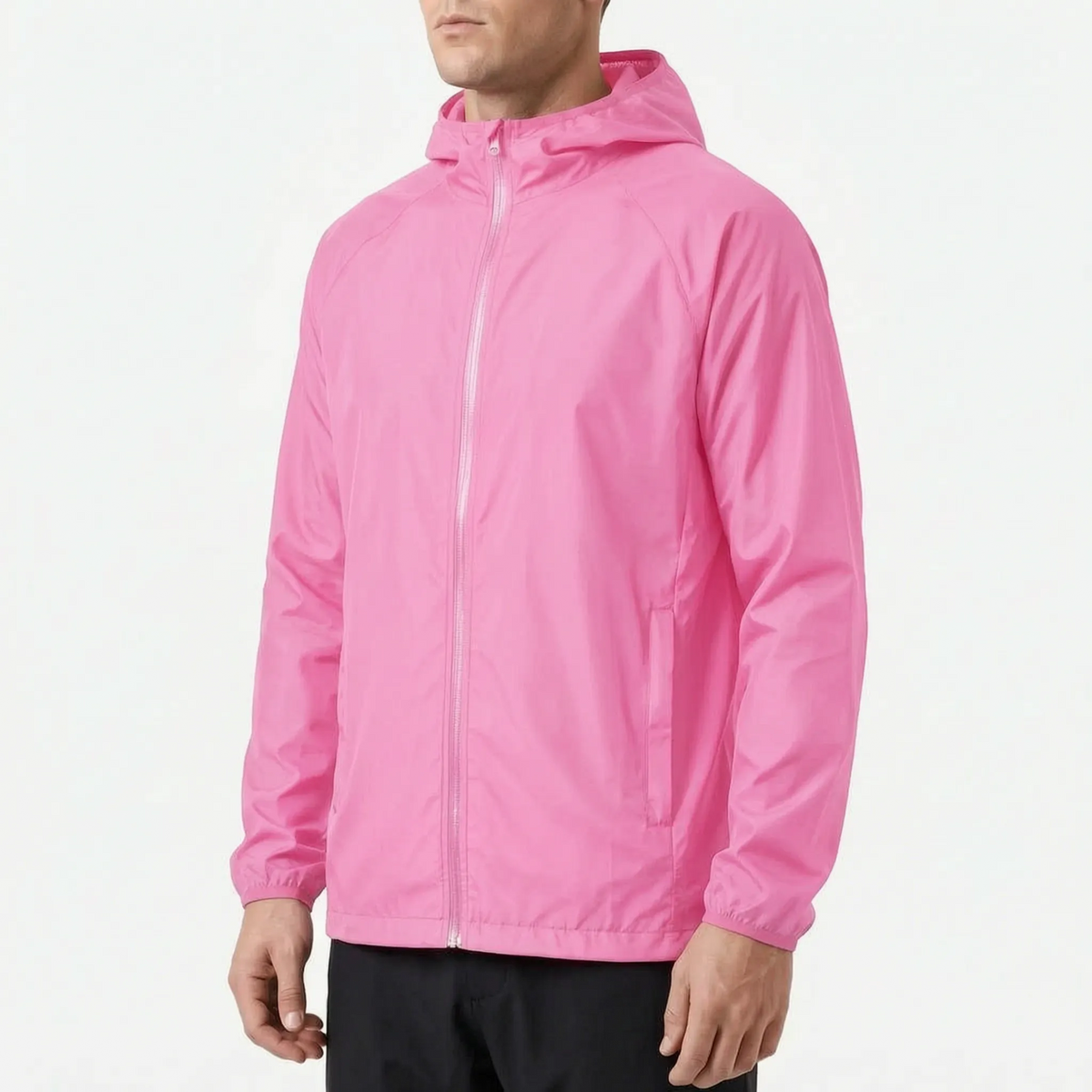 Vindjakke unisex i marineblå pakket i pose