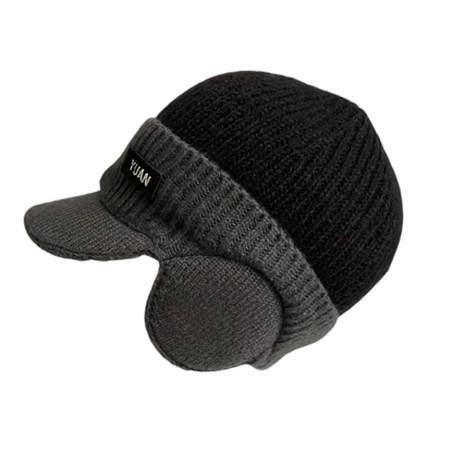 Vinterstrikket Hue – Varm Fleece – Ørebeskyttelse