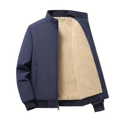 Herre Fleecejakke – Ståkrave – Varm & Komfortabel