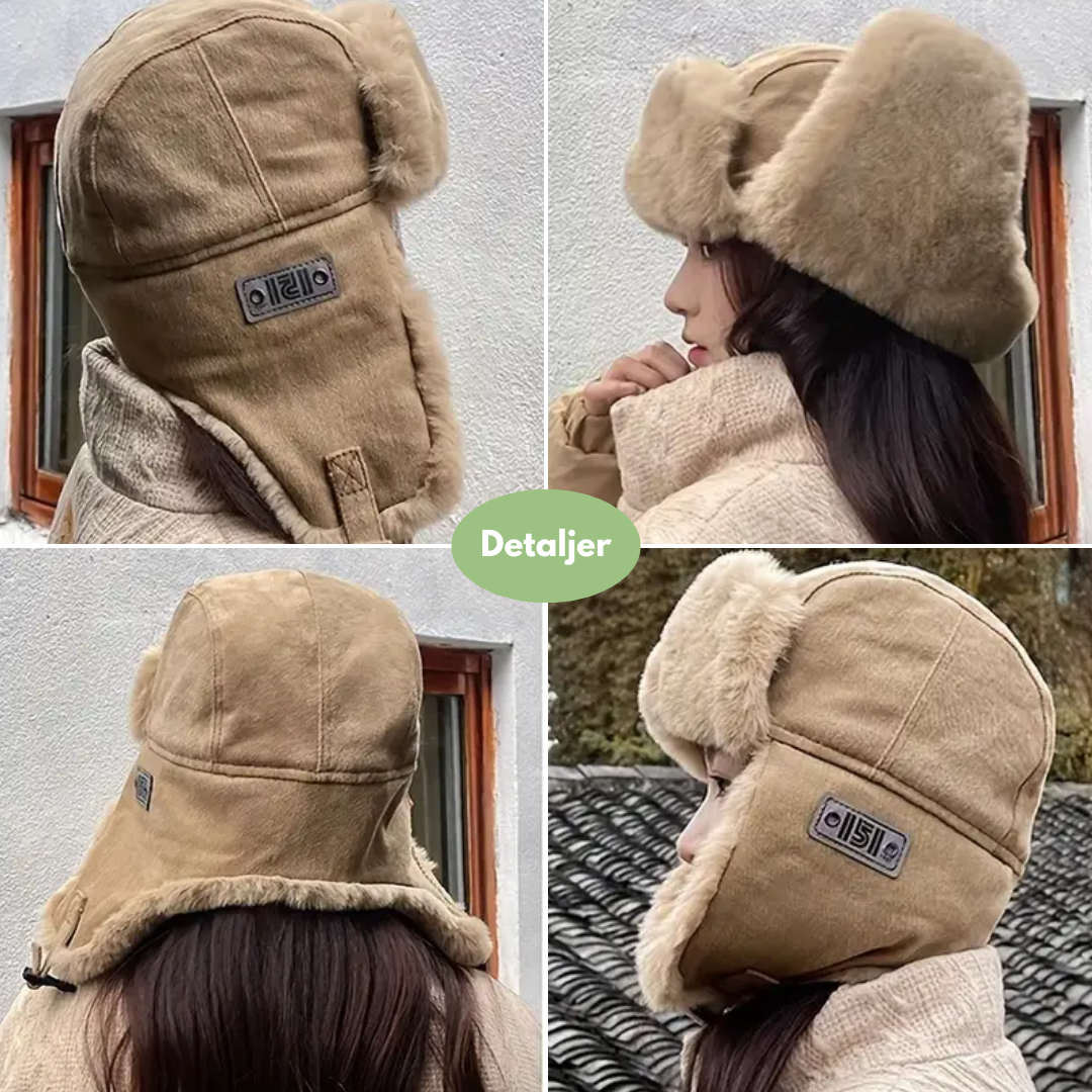 Vinterhue med Pelsfor – Vind- og Komfortsikker – Outdoor